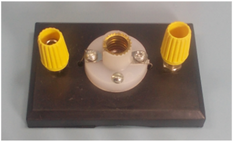 LAMP BASE FROM 1.5V TO 9V WITH POWER CONNECTION TERMINALS LAMP BASE FROM 1.5V TO 9V WITH POWER CONNECTION TERMINALS